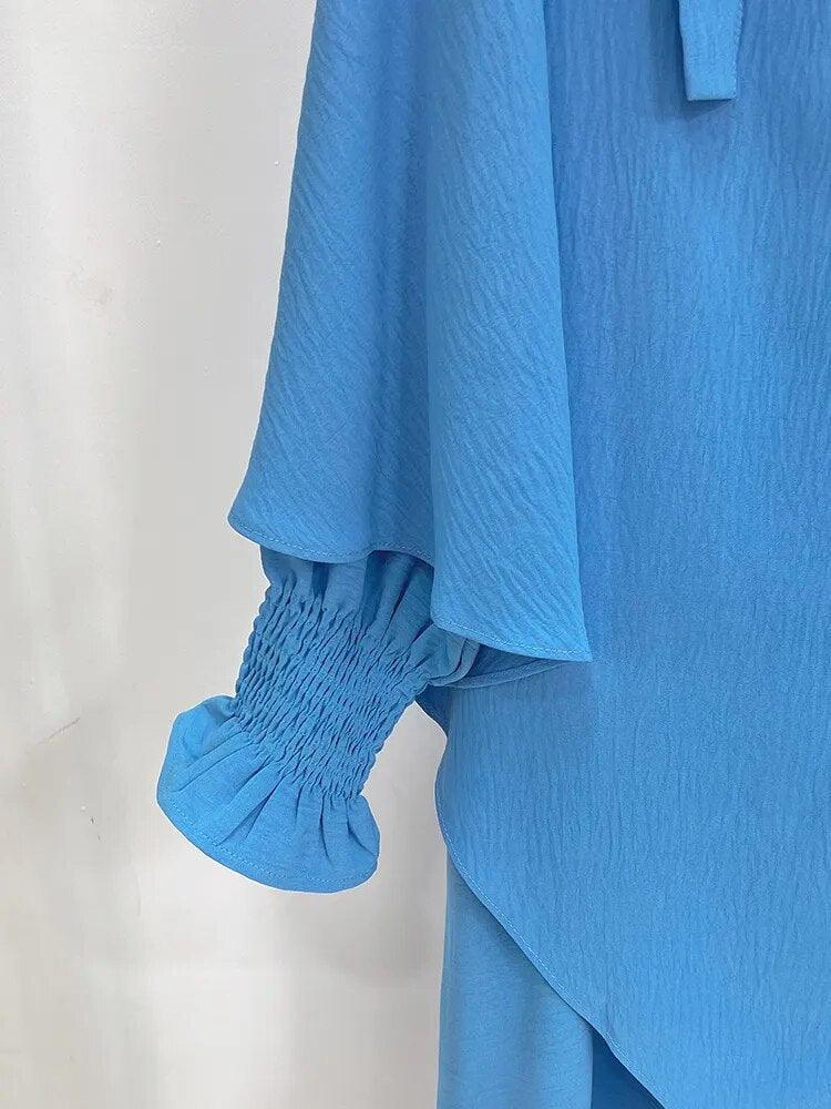 On sale - 2 Piece Long Triangle Jilbab - 15 Colours - Free