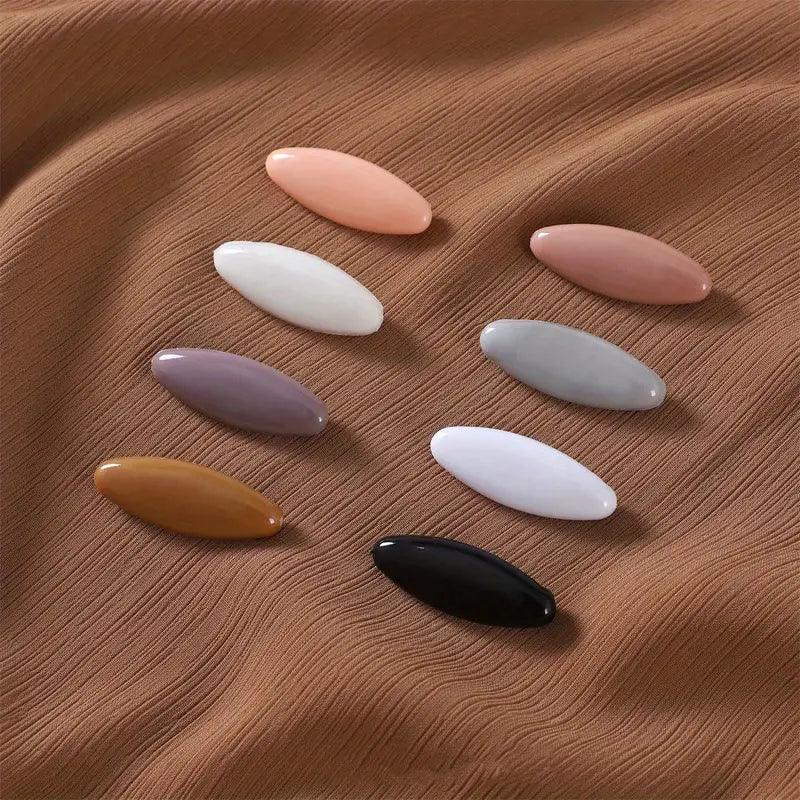 4/8 Pcs Safety Pin Scarf Clip - Mixed Colors