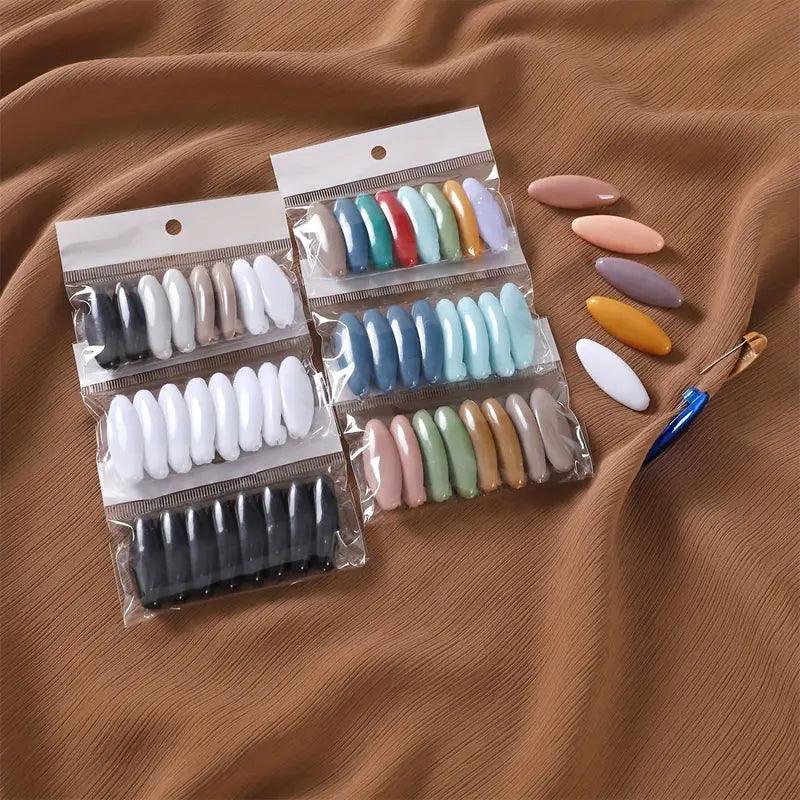 4/8 Pcs Safety Pin Scarf Clip - Mixed Colors