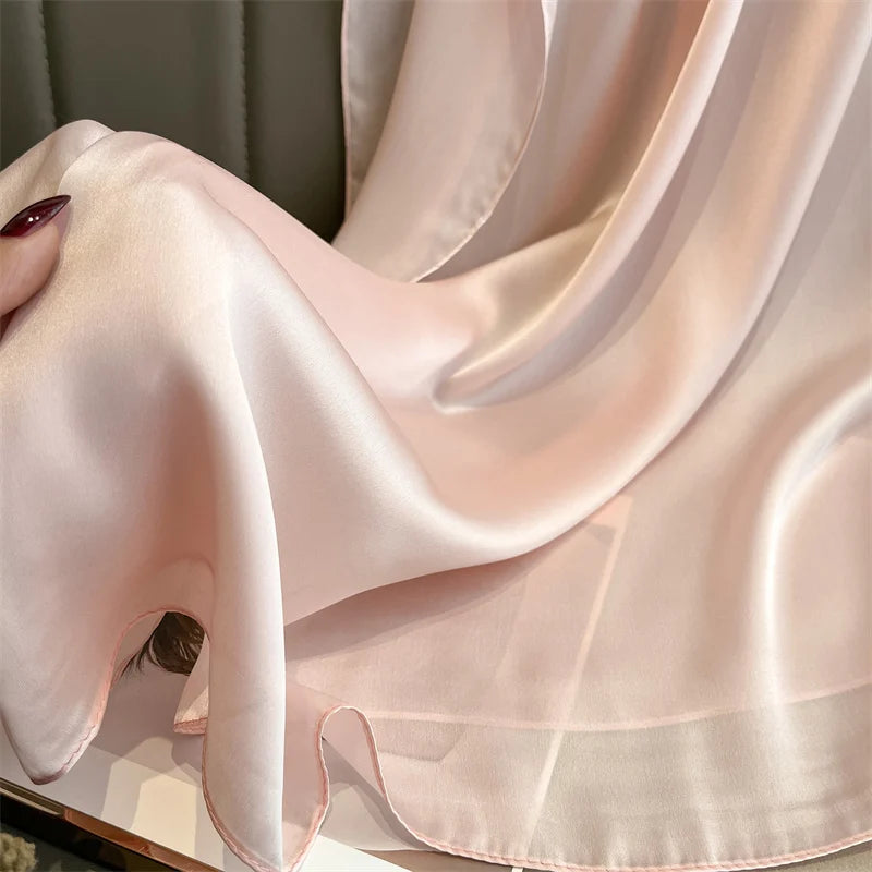 Elegant Silk Scarf Pashmina Hijab Shawls for Women