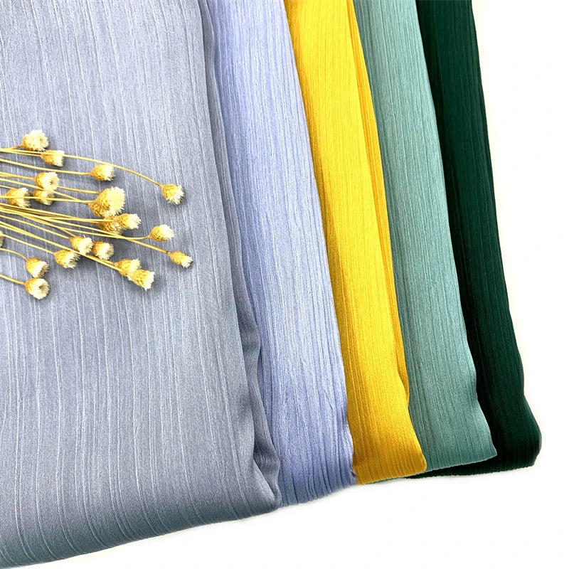 Crinkle Satin Chiffon Hijab for Women