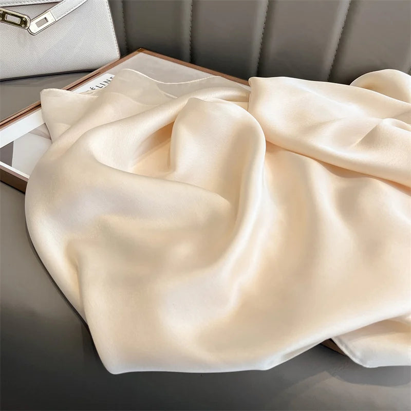 Elegant Silk Scarf Pashmina Hijab Shawls for Women