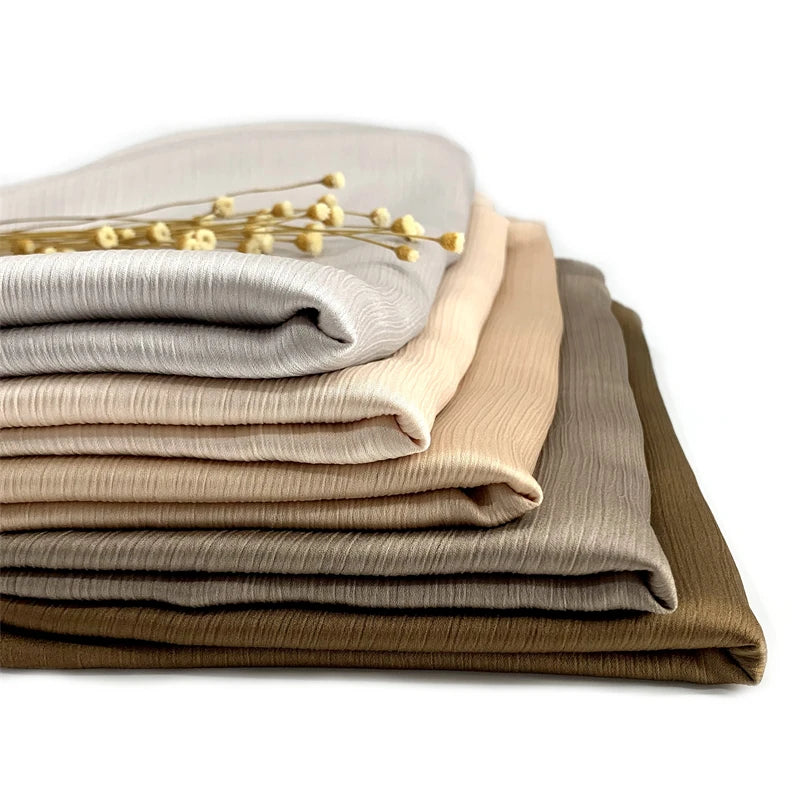 Crinkle Satin Chiffon Hijab for Women