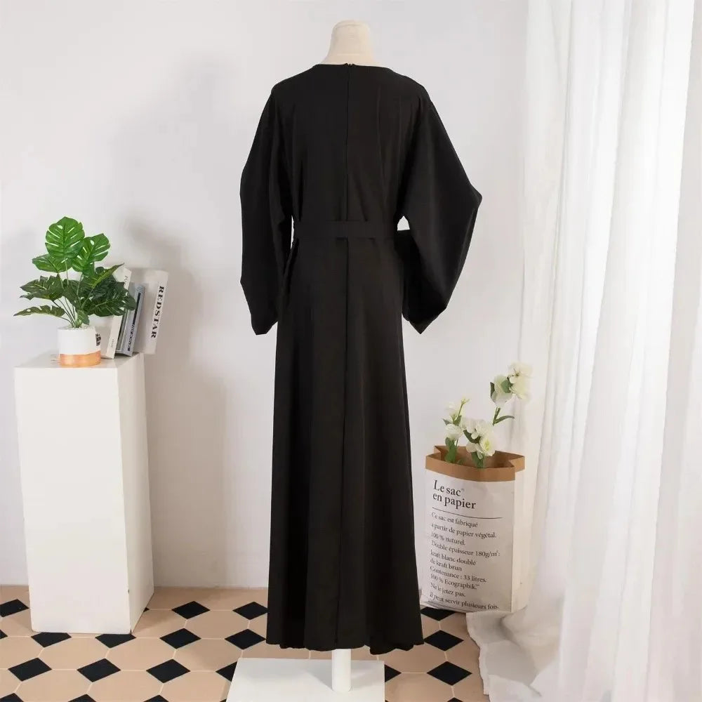 Full Sleeve Abaya With Belt Loose for Women