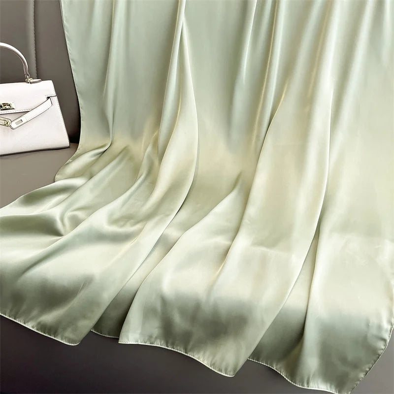 Elegant Silk Scarf Pashmina Hijab Shawls for Women