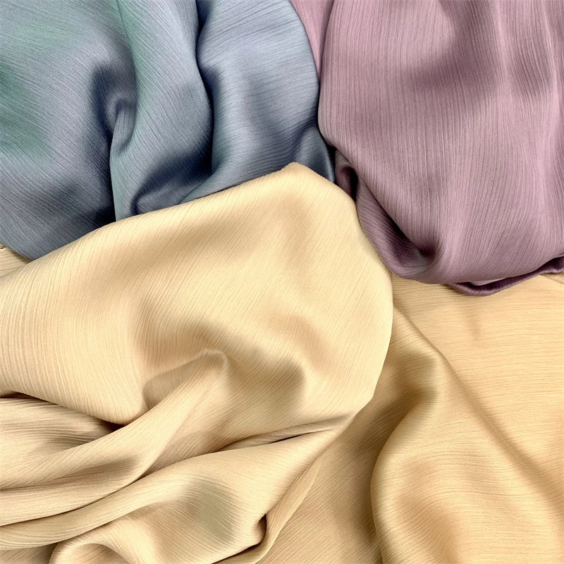 Crinkle Satin Chiffon Hijab for Women