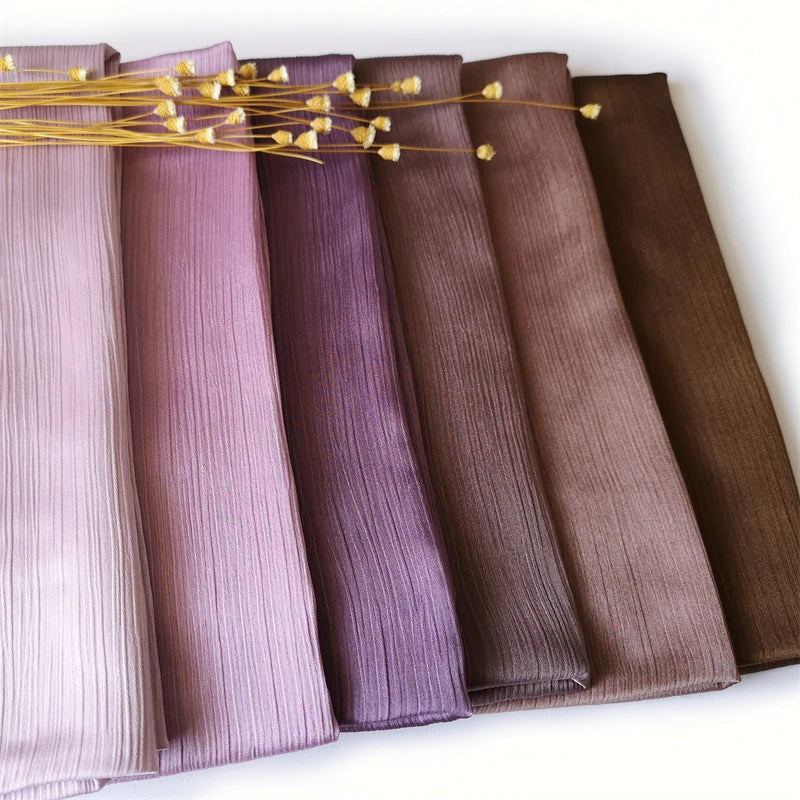 Crinkle Satin Chiffon Hijab for Women