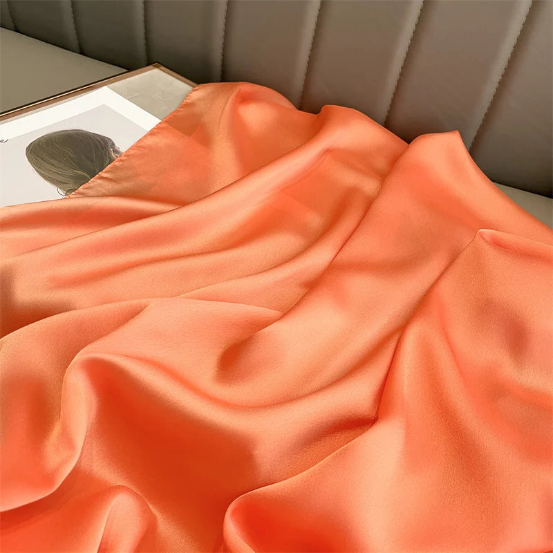 Elegant Silk Scarf Pashmina Hijab Shawls for Women