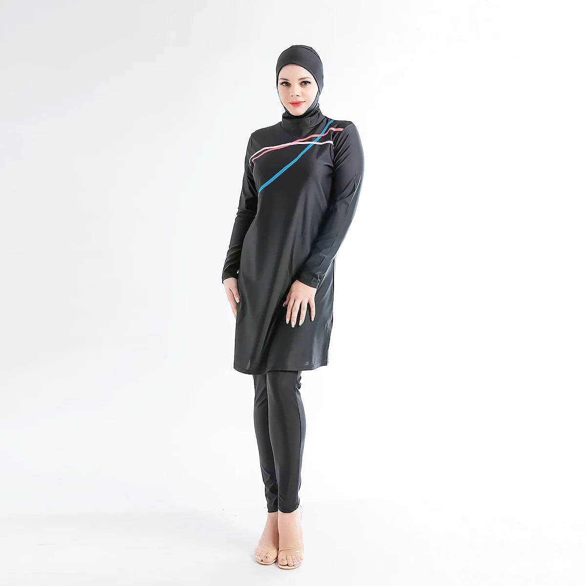 Plus Size 3PCS  Swimwear Burkini - top + pants + hijab