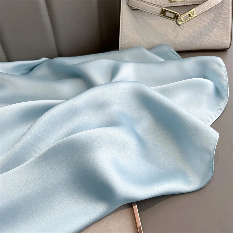 Elegant Silk Scarf Pashmina Hijab Shawls for Women