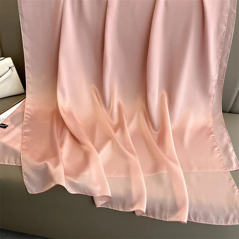 Elegant Silk Scarf Pashmina Hijab Shawls for Women