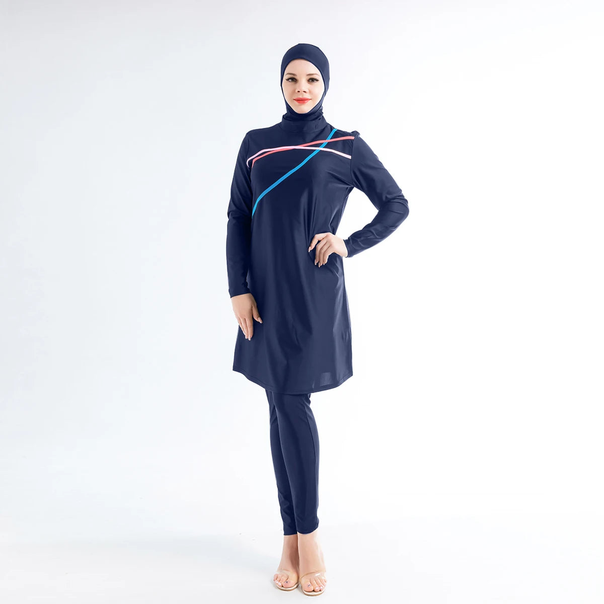 Plus Size 3PCS  Swimwear Burkini - top + pants + hijab