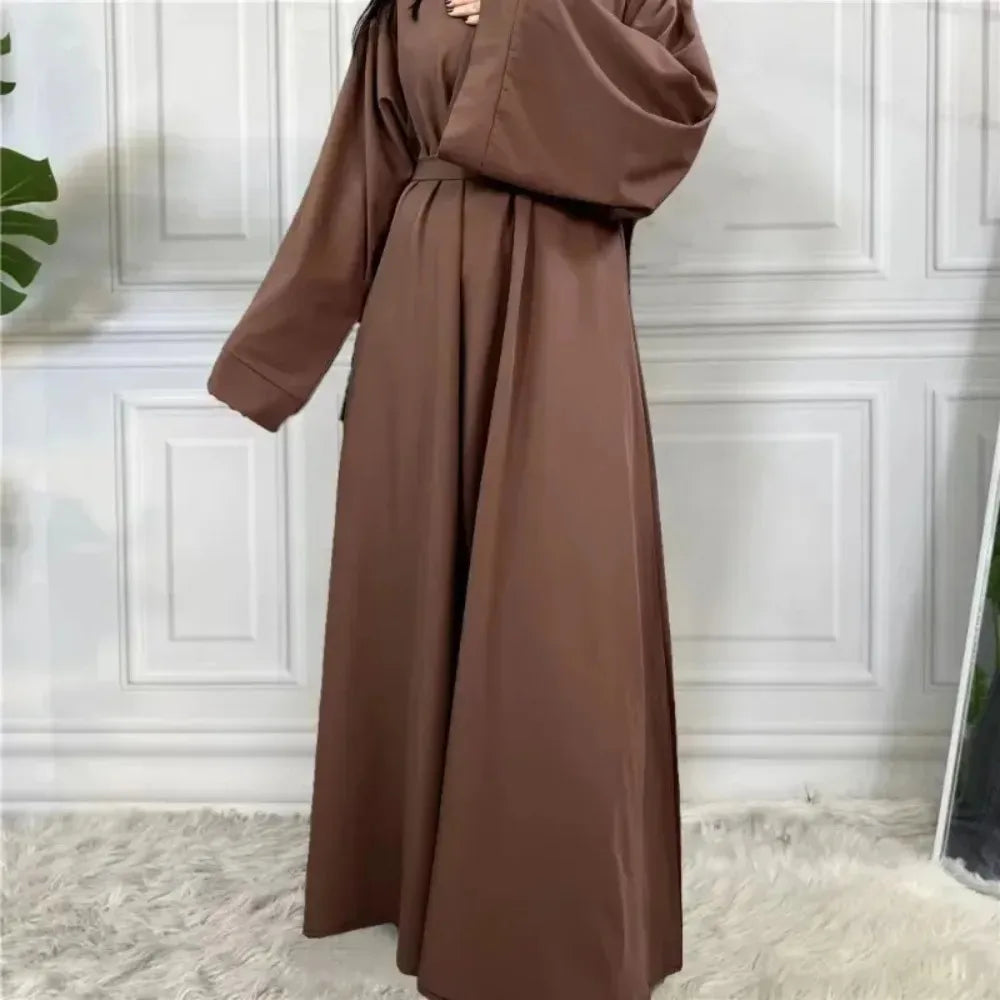 Full Sleeve Abaya With Belt Loose for Women