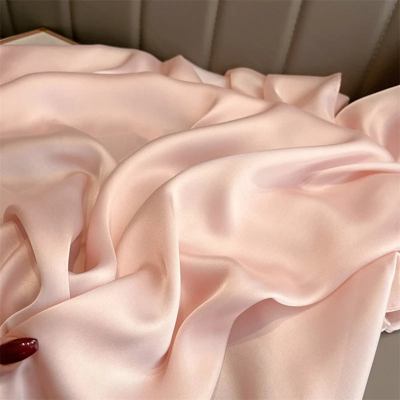 Elegant Silk Scarf Pashmina Hijab Shawls for Women