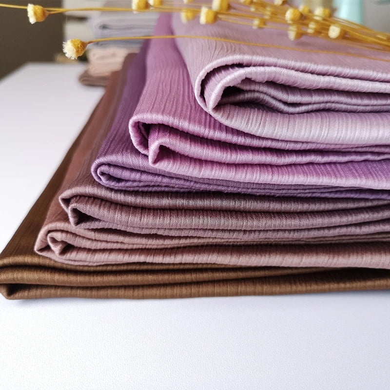 Crinkle Satin Chiffon Hijab for Women