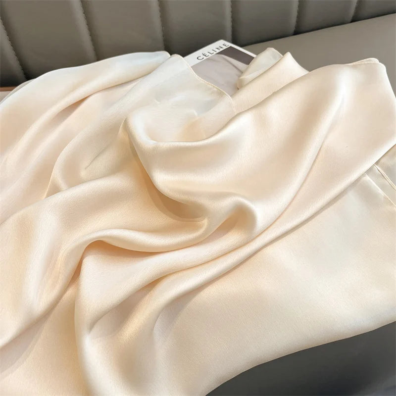 Elegant Silk Scarf Pashmina Hijab Shawls for Women