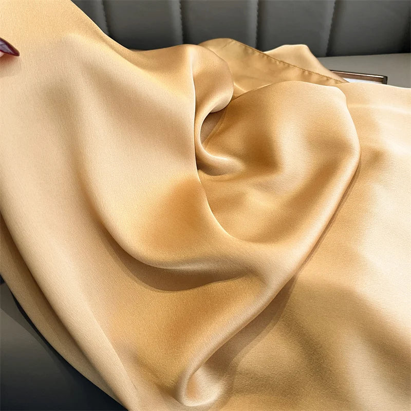 Elegant Silk Scarf Pashmina Hijab Shawls for Women