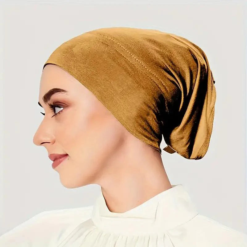 Simple Tube Elastic Inner Hijab Cap for Women