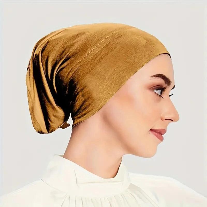 Simple Tube Elastic Inner Hijab Cap for Women