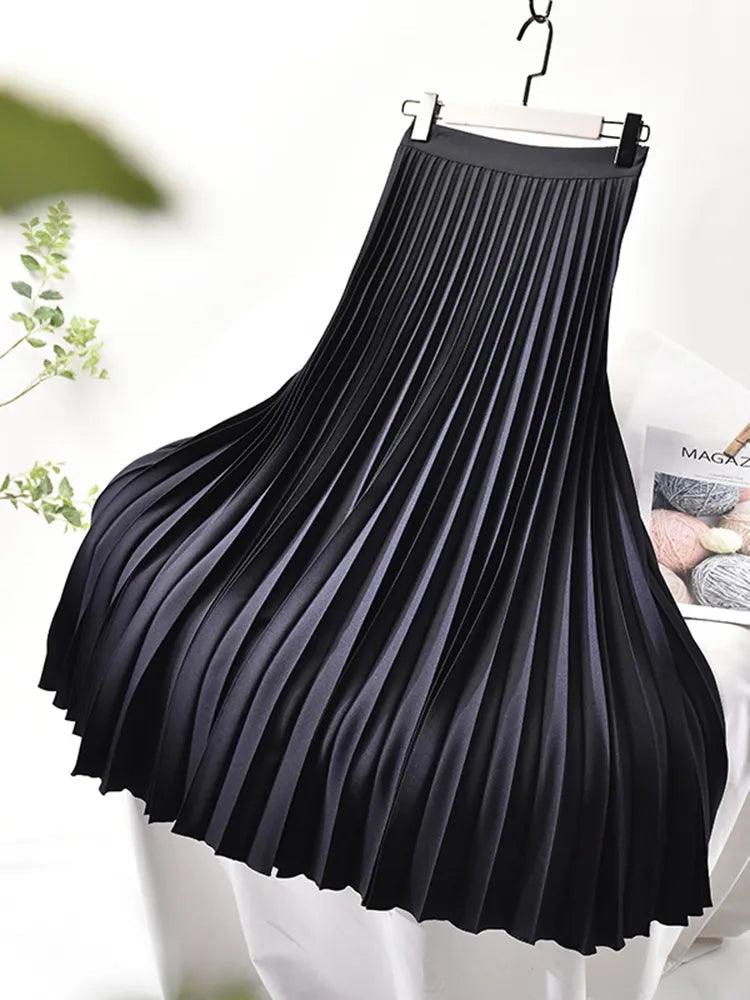 On sale - Autumn Elegant Pleated Skirt - 10 Colours - Free