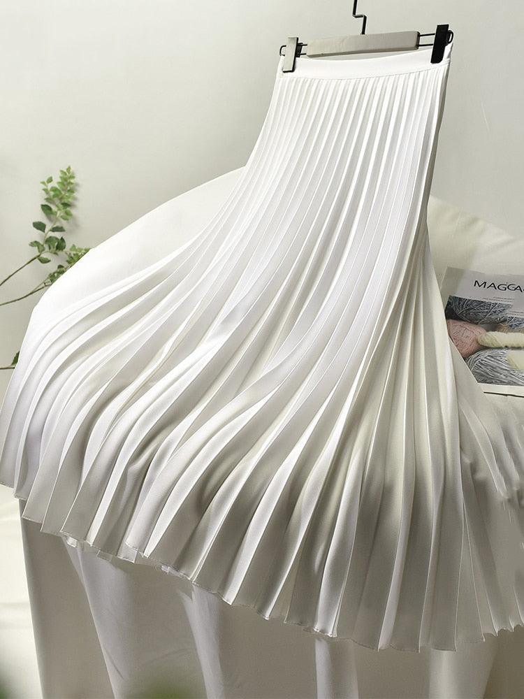On sale - Autumn Elegant Pleated Skirt - 10 Colours - Free