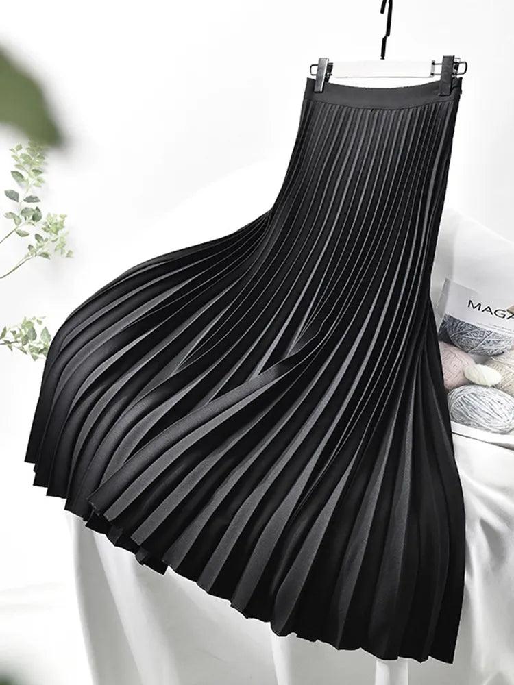 On sale - Autumn Elegant Pleated Skirt - 10 Colours - Free