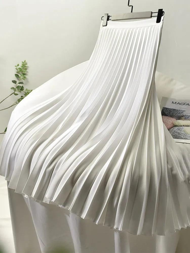 On sale - Autumn Elegant Pleated Skirt - 10 Colours - Free