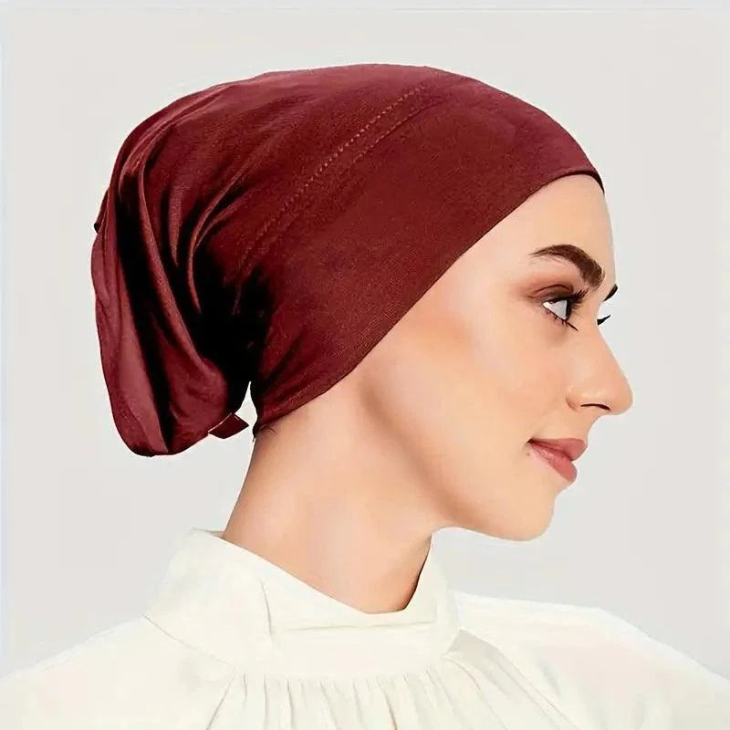 Simple Tube Elastic Inner Hijab Cap for Women