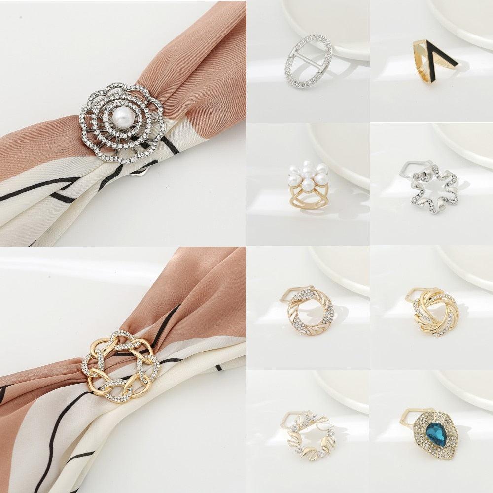 On sale - Bohemia Flower Hijab Clip - Free shipping -