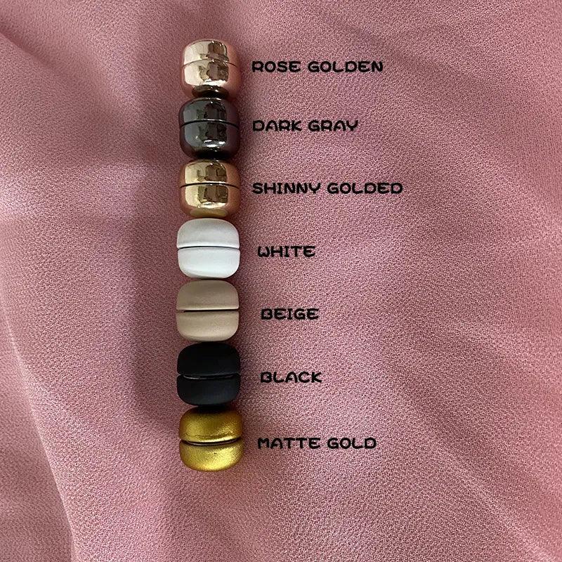 On sale - Brooch Metal Magnetic Hijab Button - 31 Colours -