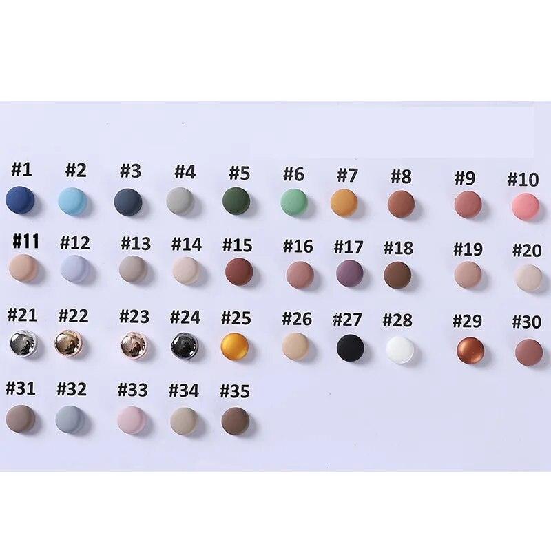 On sale - Brooch Metal Magnetic Hijab Button - 31 Colours -