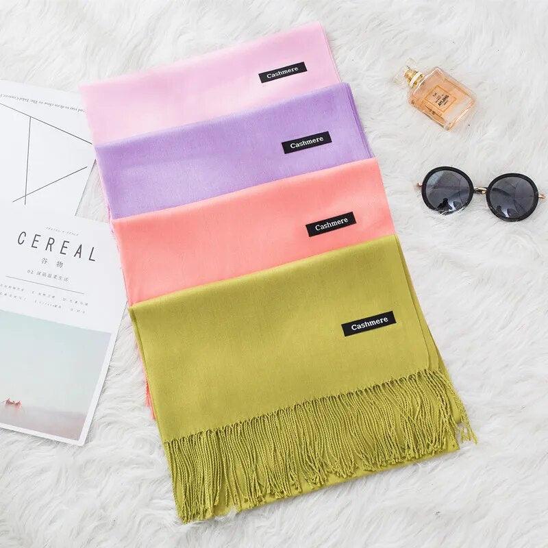 On sale - Cashmere Hijab Scarf - 43 Colours - Free shipping