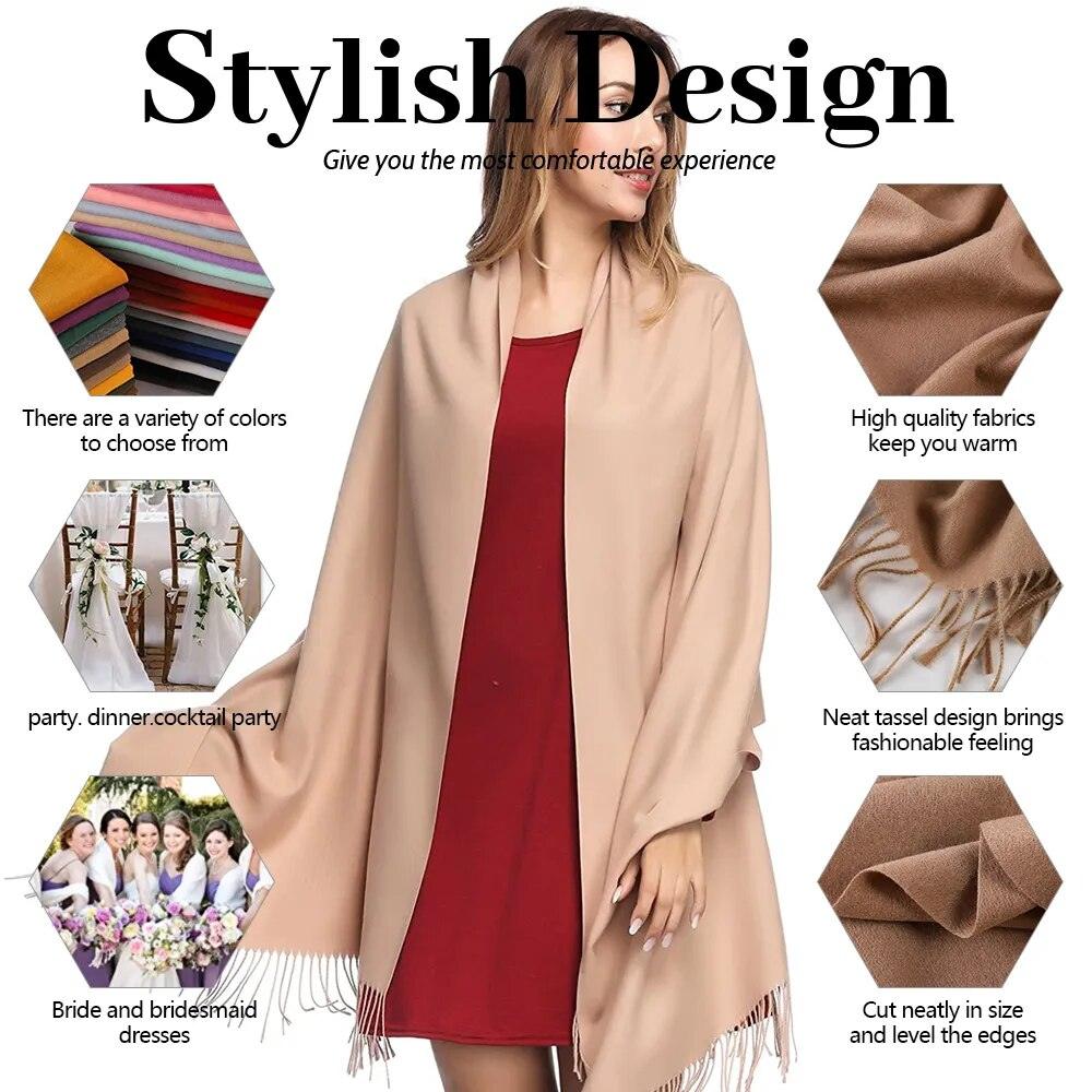 On sale - Cashmere Hijab Scarf - 43 Colours - Free shipping