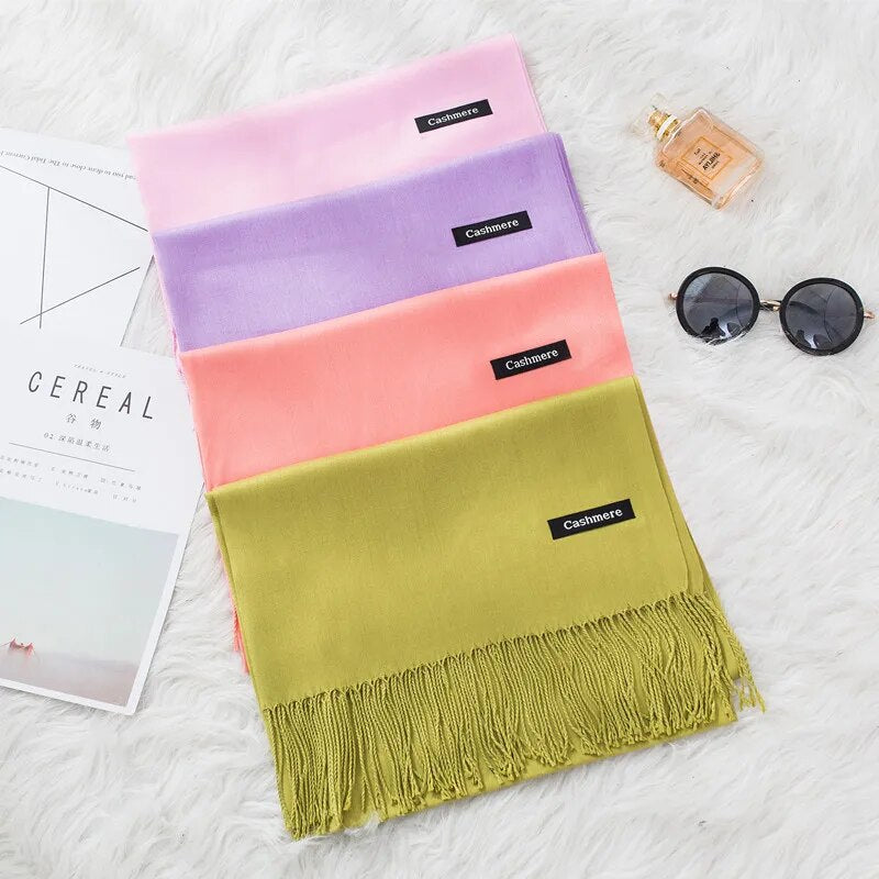 On sale - Cashmere Hijab Scarf - 43 Colours - Free shipping