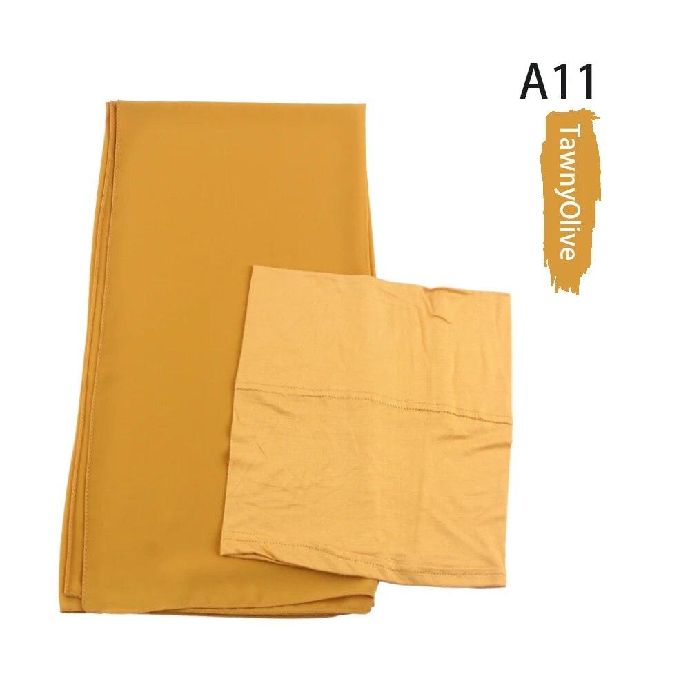 On sale - Chiffon HIjab + Undercap - 41 Colours - Free