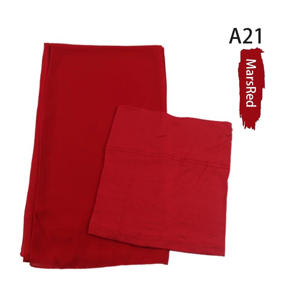 On sale - Chiffon HIjab + Undercap - 41 Colours - Free
