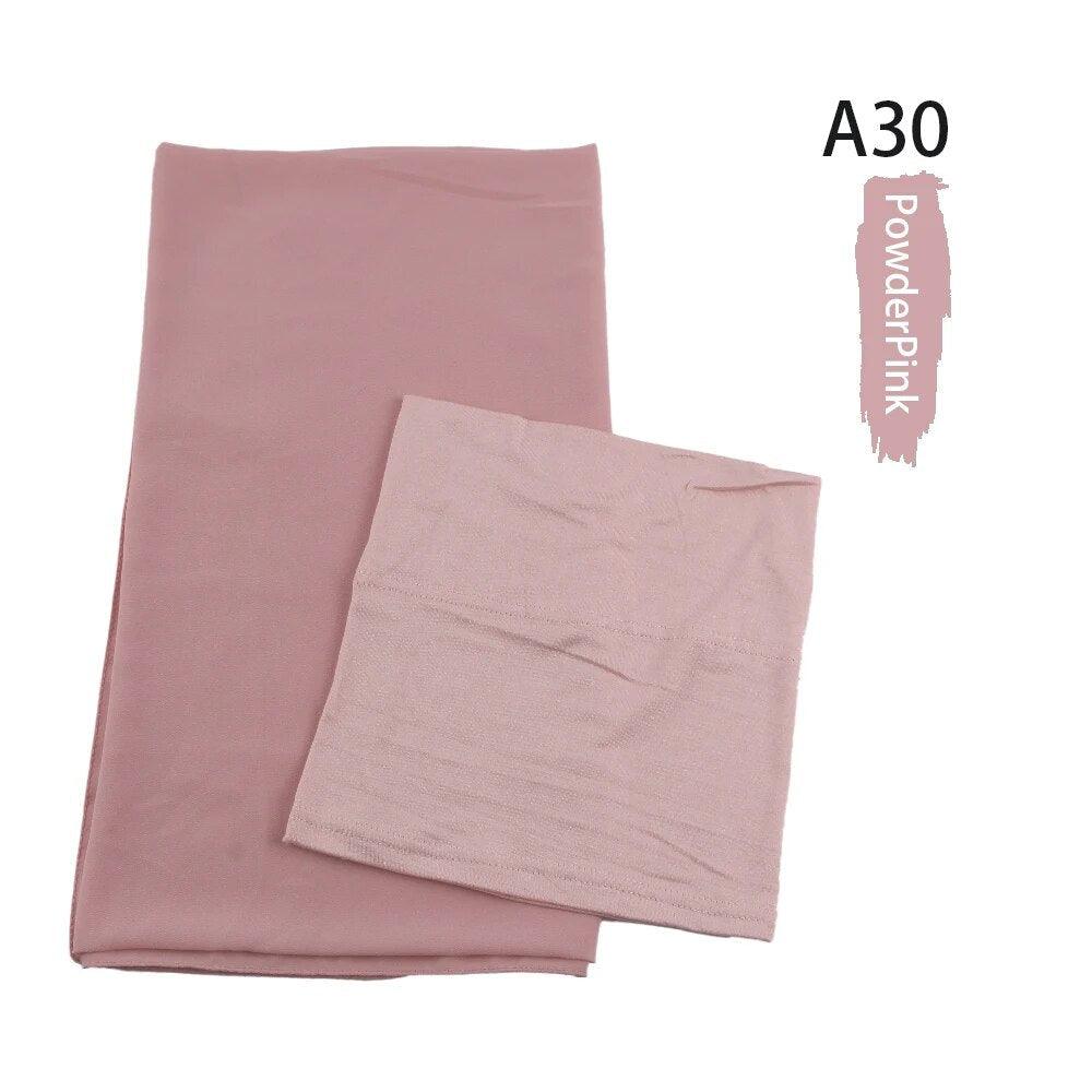 On sale - Chiffon HIjab + Undercap - 41 Colours - Free