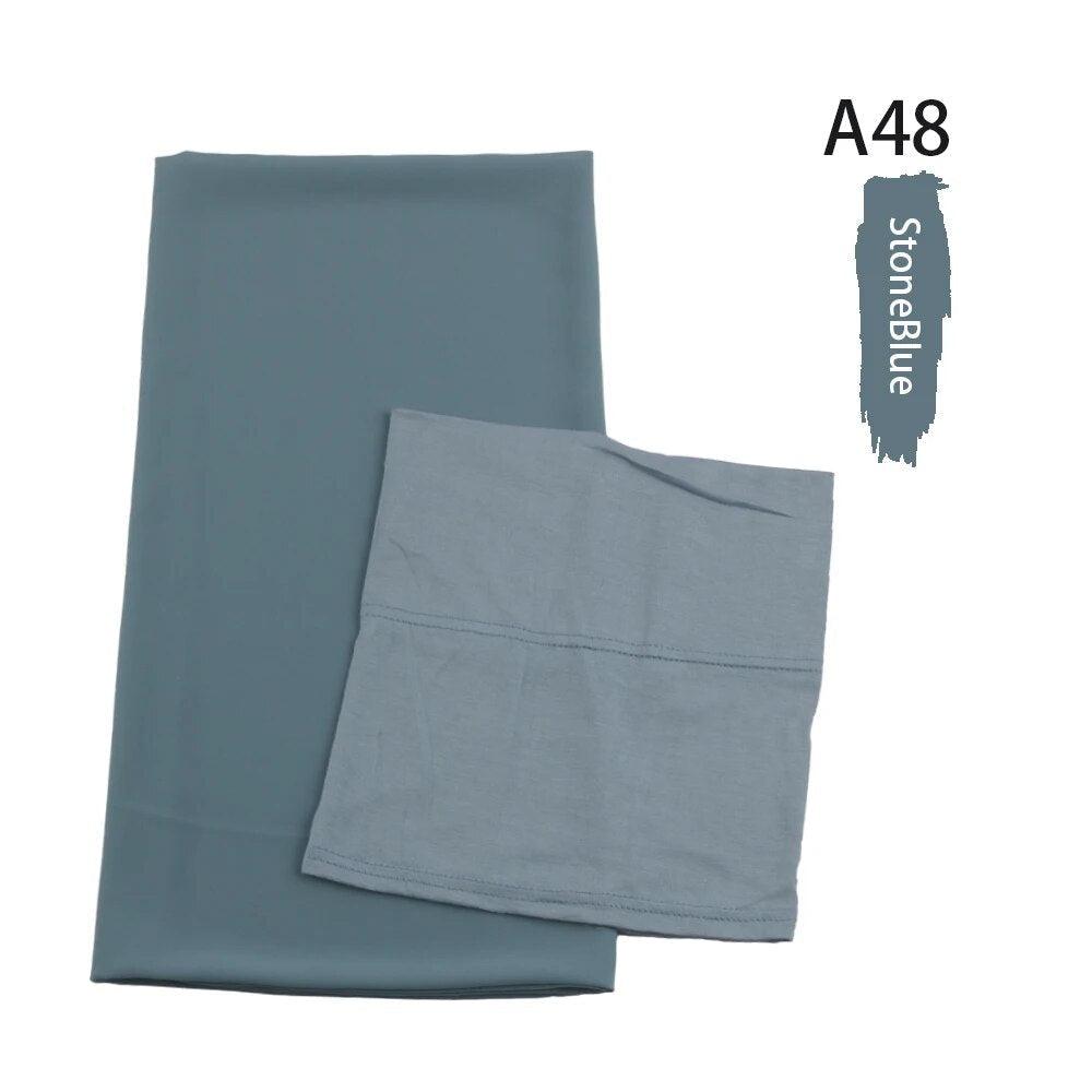 On sale - Chiffon HIjab + Undercap - 41 Colours - Free
