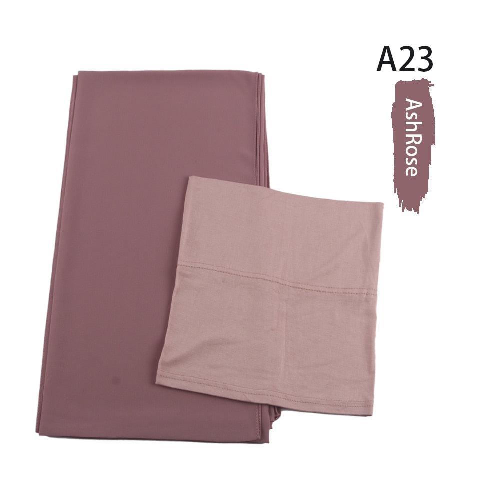 On sale - Chiffon HIjab + Undercap - 41 Colours - Free