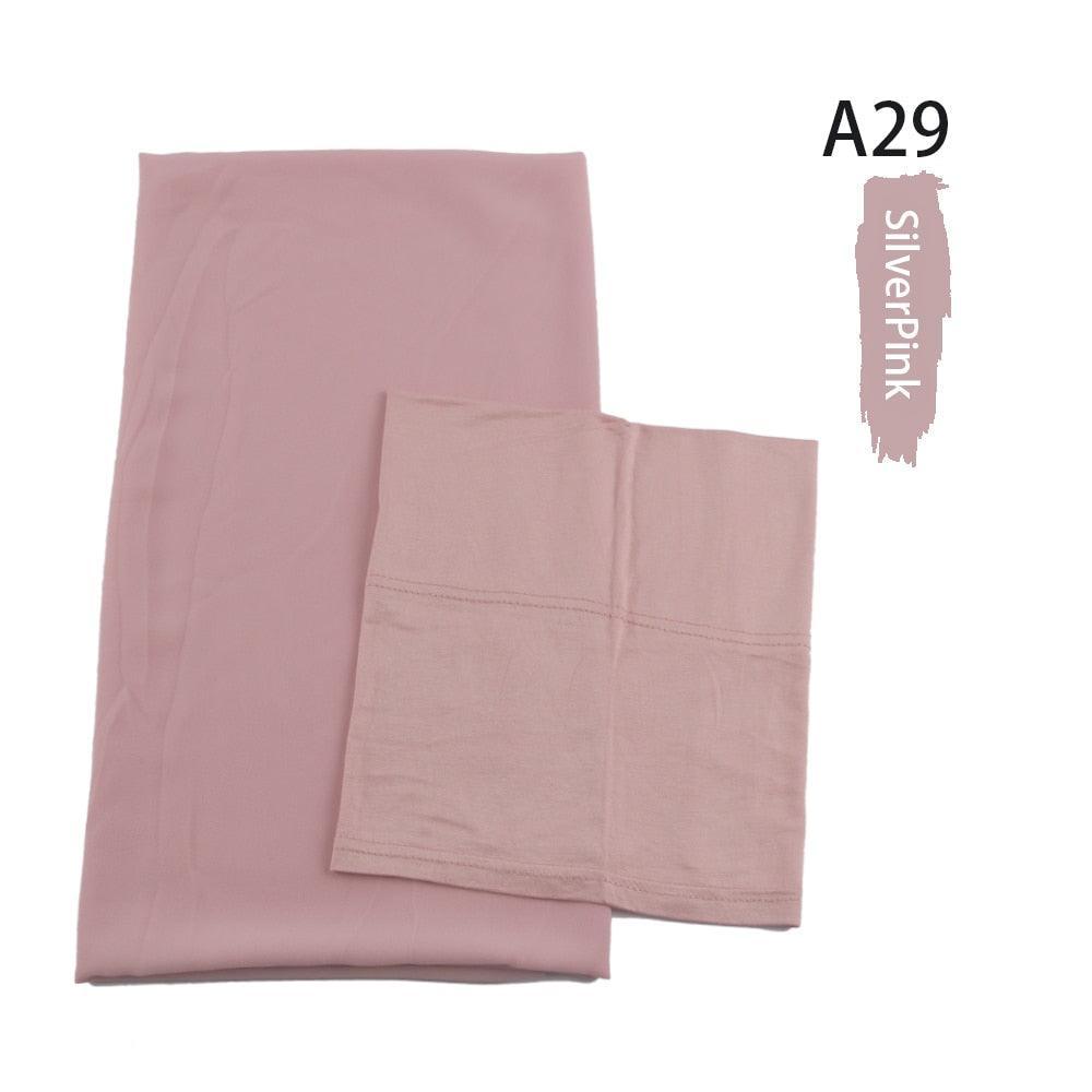 On sale - Chiffon HIjab + Undercap - 41 Colours - Free