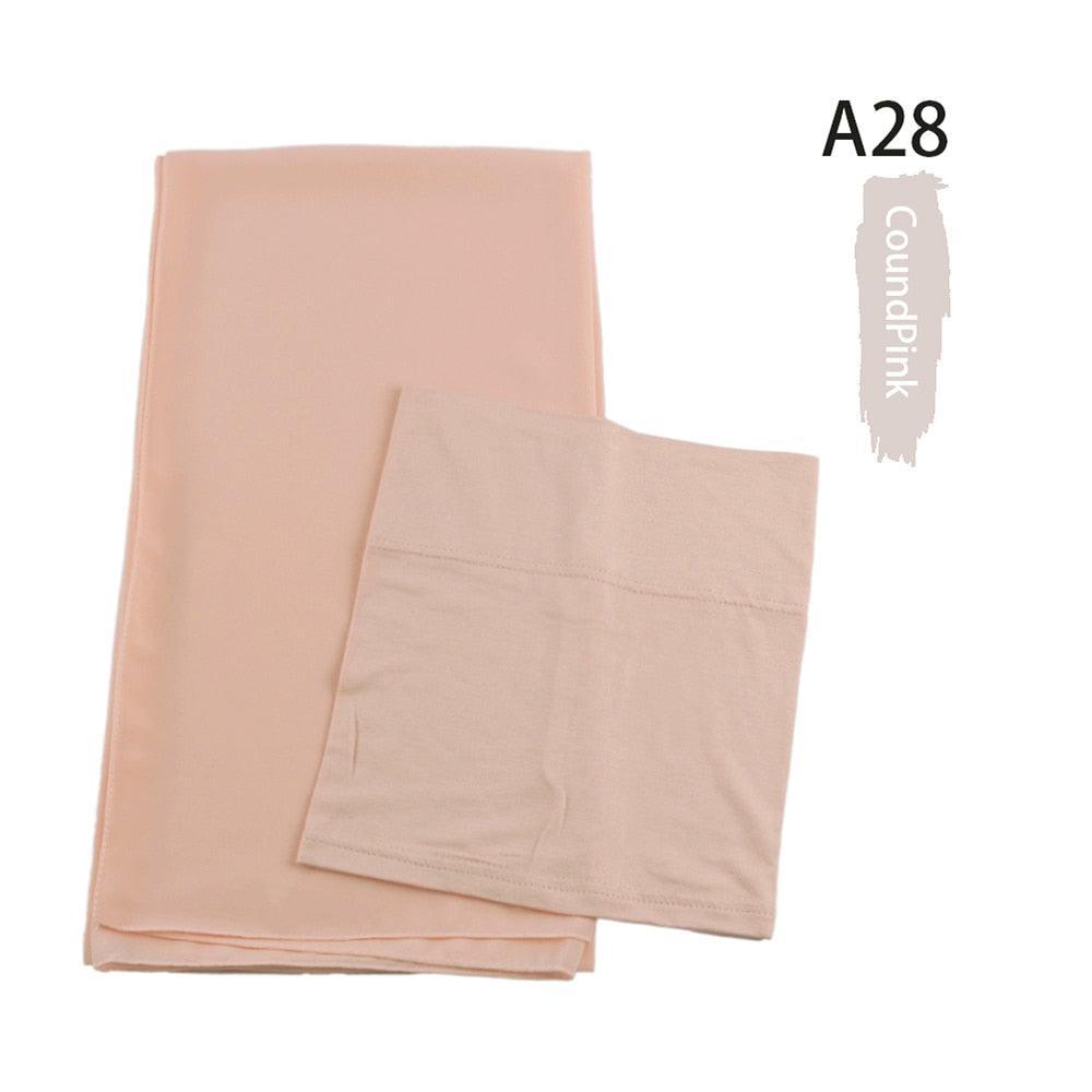On sale - Chiffon HIjab + Undercap - 41 Colours - Free