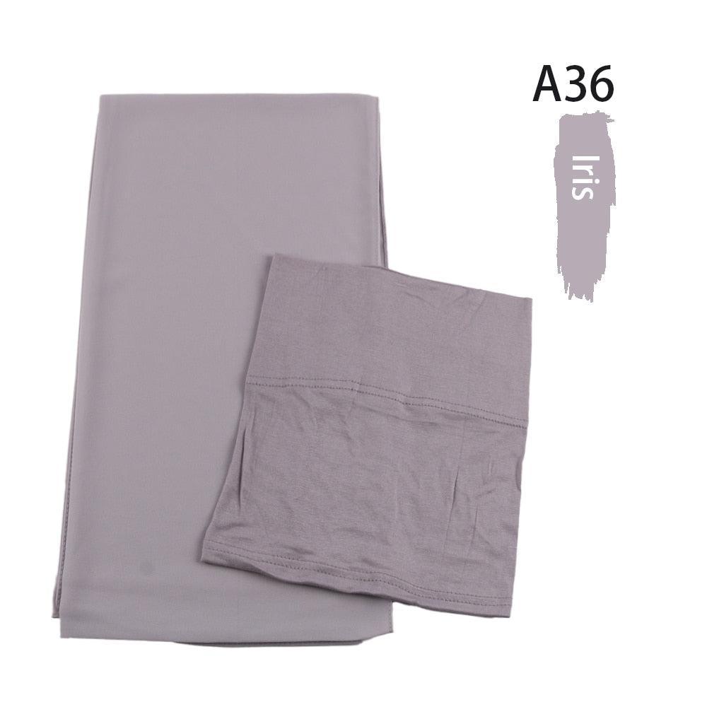 On sale - Chiffon HIjab + Undercap - 41 Colours - Free