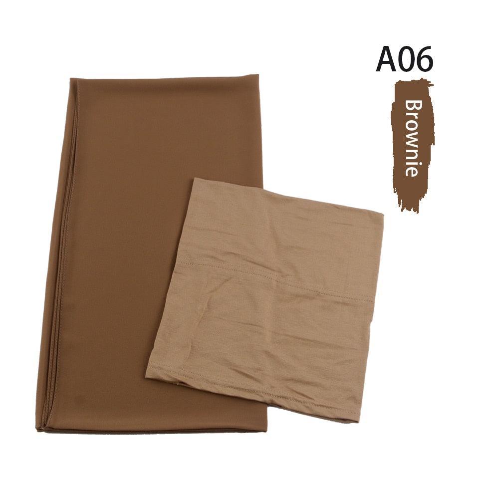 On sale - Chiffon HIjab + Undercap - 41 Colours - Free