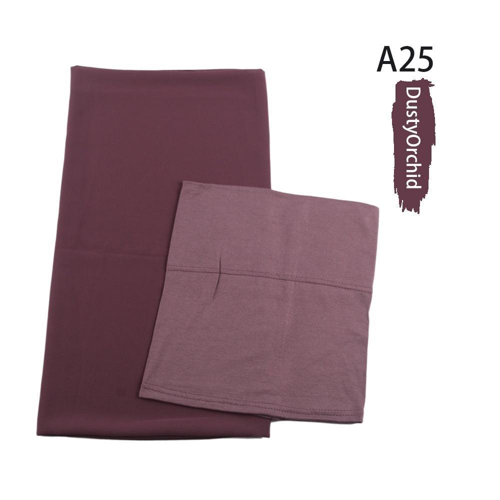 On sale - Chiffon HIjab + Undercap - 41 Colours - Free