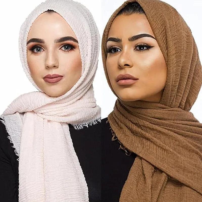 On sale - Crinkle Scarf Hijab - 80 Colours - Free shipping -