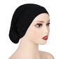 Stretchy Inner Hijab Cap- Black