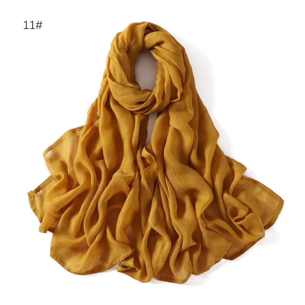 On sale - Double Stitches Edge Viscose Hijab - 16 Colours -