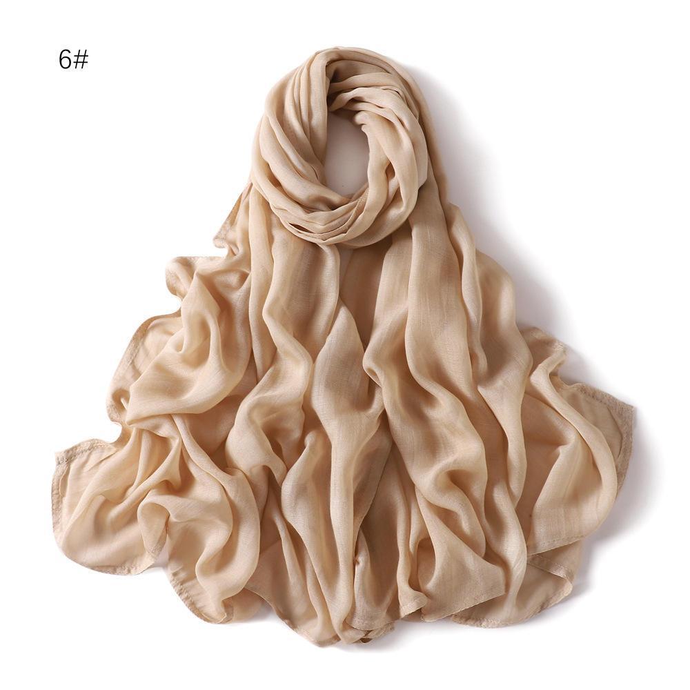 On sale - Double Stitches Edge Viscose Hijab - 16 Colours -