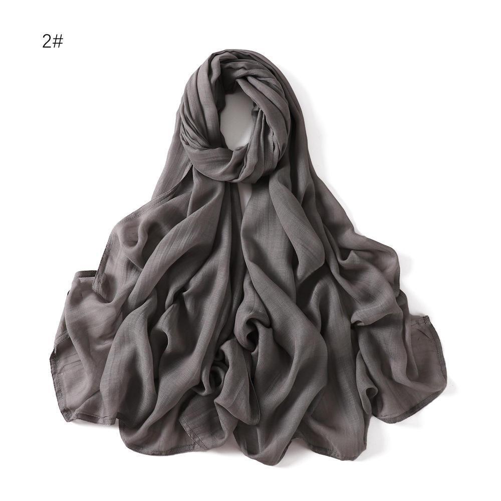 On sale - Double Stitches Edge Viscose Hijab - 16 Colours -