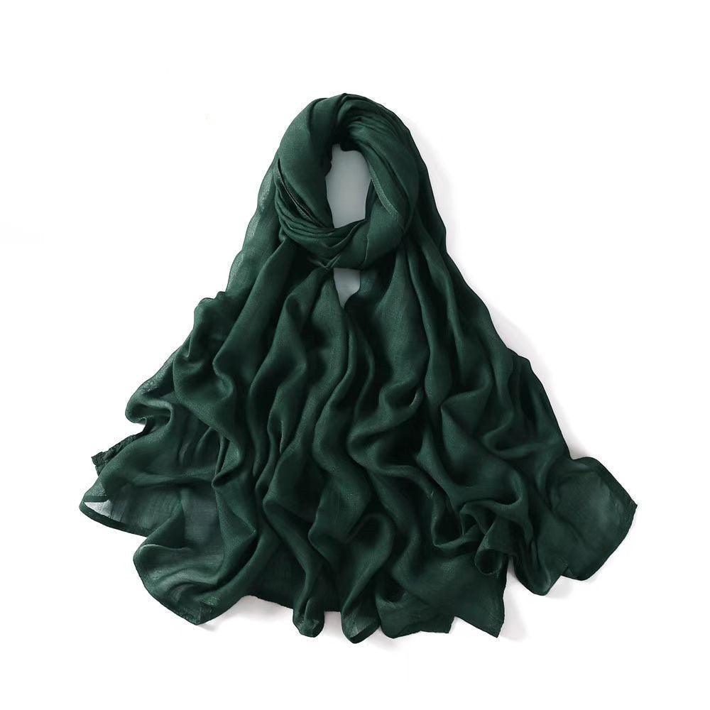 On sale - Double Stitches Edge Viscose Hijab - 16 Colours -